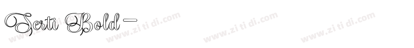 Serti Bold字体转换